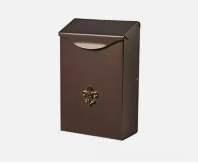 Gibraltar City Clásico Vertical Montaje en Pared Buzón Pequeña Capacidad Acero Bronce Foto 1 de 4