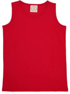 BEAUFORT BONNET COMPANY Sleeveless Knit Shirt - Red - NWT Girls 8 - Picture 1 of 2