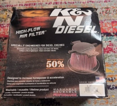 FILTRO DE AR DE SUBSTITUIÇÃO K&N E-0787 SERVE: 2010-2012 Dodge (Ram 2500-5500) (ca3) - Imagem 1 de 2