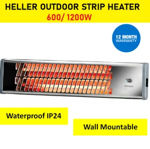 Heller Electric Infared Adjustable Strip Patio Heater Panel Outdoor Waterproof - Picture 1 of 5