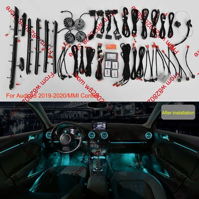 30 Colors MMI Control Air Vent LED Ambient Light Atmosphere Lamp For Audi A3 S3 Foto 1 de 4