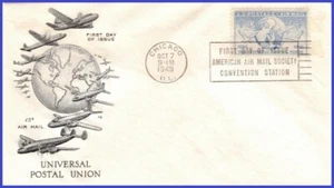Globo y palomas USA3 #C43 U/A ARTMASTER FDC - Imagen 1 de 1
