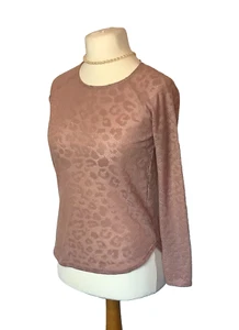 NEXT Dusky Pink Pointelle Long Sleeve Top 6 - Picture 1 of 7