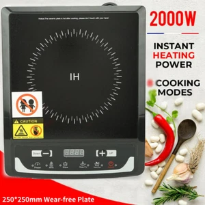 2000W Electric Induction Cooktop Portable Cooker Kitchen Hotplate 220V AU - Picture 1 of 12