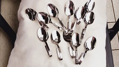 12x Servierlöffel Edelstahl Steinbach Häppchen Eier usw, Auflösung - Bild 1 von 3