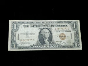 1929 $1 United States Emergency Issue Hawaii - Brown Seal - Silver Certificate - Picture 1 of 4