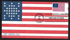 #3403o 33c Fort Sumter Flag - CompuChet FDC