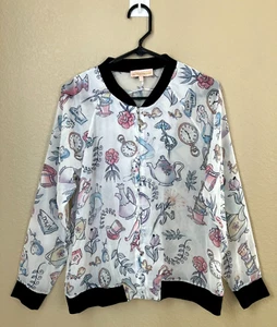 Blusa Disney París Alicia en el País de las Maravillas Para Mujer Talla Grande Transparente Manga Larga - Imagen 1 de 8
