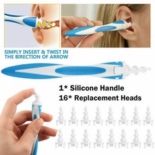 Ear Wax Cleaner Removal Earwax Remover Spiral Soft Tool Safe Ear pick UK