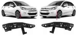 PAAR STOßSTANGENHALTER VORNE LINKS+RECHTS PASSEND FÜR CITROEN C3 2010-2016 - Bild 1 von 6