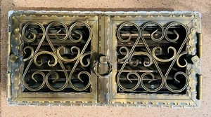 Lüftungs-, Wäremluftgitter, Gusseisen für Kaminofen, Firma Hark, vintage *TOP* - Bild 1 von 3