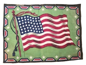 Cigar Label Premium United States Wool 48 Star 8.75x12" Flag Vintage Victorian - Picture 1 of 1