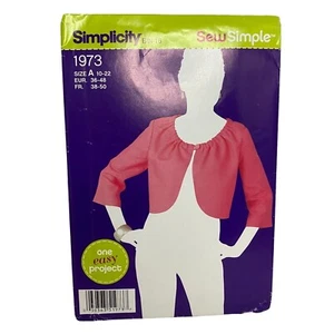 #1973 Simplicity Misses Jacket Sewing Pattern SIZE 10-22 - Picture 1 of 4