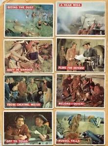 1956 Davy Crockett Orange with Gray Border Lot 8 cards - Picture 1 of 2