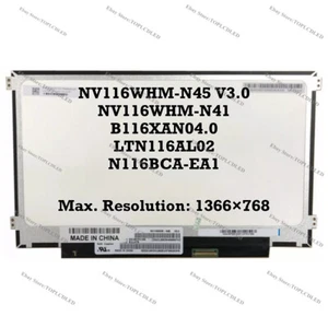 NV116WHM-N45 V3.0 Fit NV116WHM-N41 B116XAN04.0 LTN116AL02 N116BCA-EA1 HD IPS LCD - Imagen 1 de 1