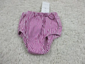 Ralph Lauren Bloomer Baby Girls 6m Pink white Striped Diaper Cover underwear NWT - Picture 1 of 4