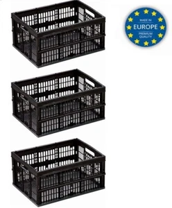 3 er Set Klappbox Faltbox Klappkorb klappbar Aufbewahrungsbox Einkaufskorb - Bild 1 von 8