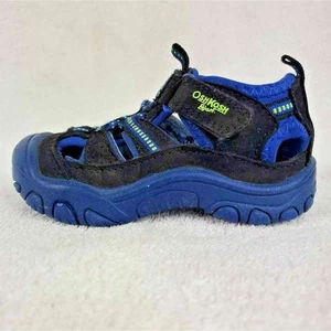 OshKosh B'gosh Unisex Baby Water Shoes Blue Black Hook Loop Toddler Casual 5 - Picture 1 of 11