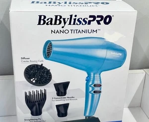 BABYLISS PRO NANO TITANIUM PROFESSIONAL HIGH SPEED DUAL IONIC HAIR BLOW DRYER - Picture 1 of 1