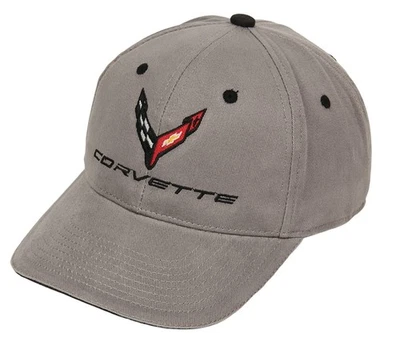 Gorra Corvette C8 - Gorra de contraste estructurada de próxima generación gris oscuro | Chevy Corvette... Foto 1 de 2