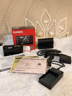 Casio Exilim EX-ZR200 16.1MP Digital Camera Black w/ Battery Charger Read Desc. - Image 1 of 4