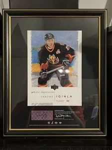 Jerome Iginla Signed 2002 Upper Deck Artistic Impressions - 14x17 - Picture 1 of 1