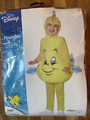 Disney Disfraz de Platija Sirenita 5-6t Halloween Vestir Foto 1 de 3