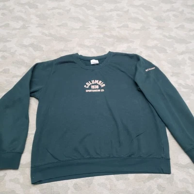 Columbia Sudadera Mujer XL Verde Pullover Manga Larga Foto 1 de 4