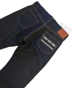 Pantalones de mezclilla japoneses Momotaro Ltd para hombre talla 34 corte ajustado ribete azul recto  - Imagen 1 de 11