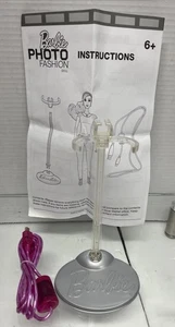 2012 Barbie Photo Fashion Instructions Sheet, Base, USB Included, No Doll - Picture 1 of 5