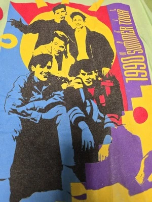 Nueva Camiseta Kids On The Block Para Hombres 1990 Green Magic Gira de Verano Gráfica De Colección  Foto 1 de 4