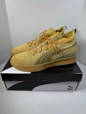 Puma Clyde Court St. Patty Sample Athlete Exclusive Men’s Size 17 Metallic Gold - Image 1 of 4