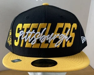 Cappello berretto Pittsburgh Steelers 7 3/4 New Era 59fifty nero NFL NUOVO $43,99 - Foto 1 di 6