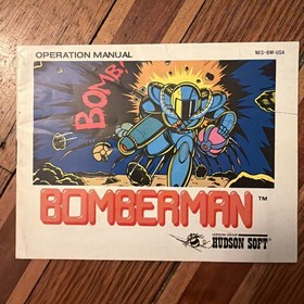 Bomberman NES Nintendo Operation Manual Only Authentic