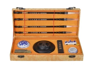 Chinese Calligraphy Brush Kanji Sumi Water Writing Painting Set - Picture 1 of 3