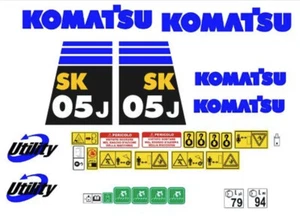 Komatsu sk 05 j decalcomanie adesivi kit completo - Imagen 1 de 1