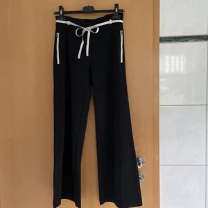 Ambiente Joggpants Flare edel schimmernd weites Bein straight schwarz gold Gr.36 - Bild 1 von 11