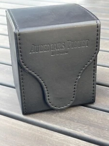 NEW OEM AUDEMARS PIGUET AP A.P. Watch Travel Case Box Genuine Black Leather - Picture 1 of 3