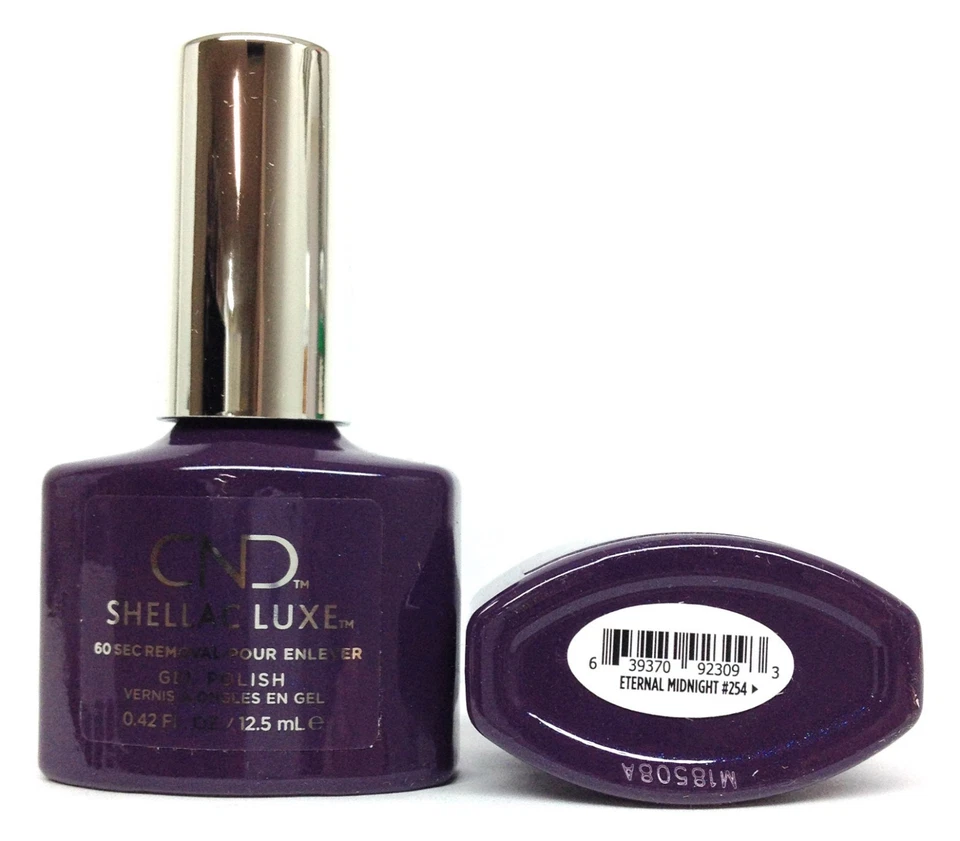 CND Shellac Luxe 60 Second Removal GEL Polish - Eternal Midnight #254
