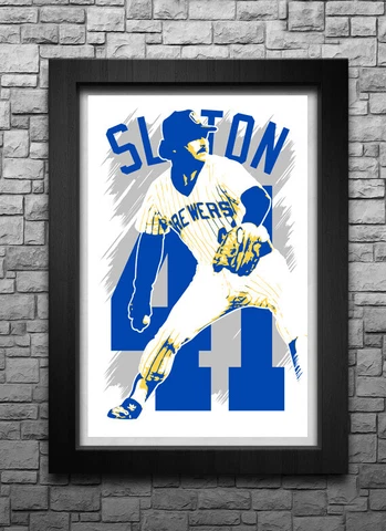 JIM SLATON art print/poster MILWAUKEE BREWERS FREE S&H! CLEARANCE! LAST CHANCE! Cover