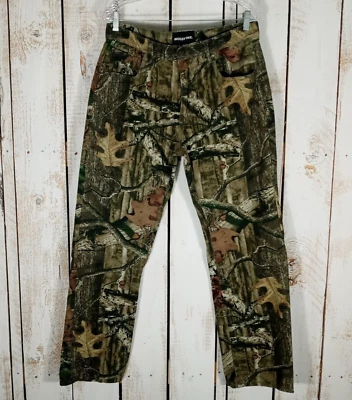 Pantalones Mossy Oak Para Hombre 33x31 (etiqueta 34x32) Camuflaje Break Up Infinity Algodón Caza Foto 1 de 4