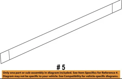 Moldura externa traseira direita GM OEM 22763942 NOVA - Imagem 1 de 2