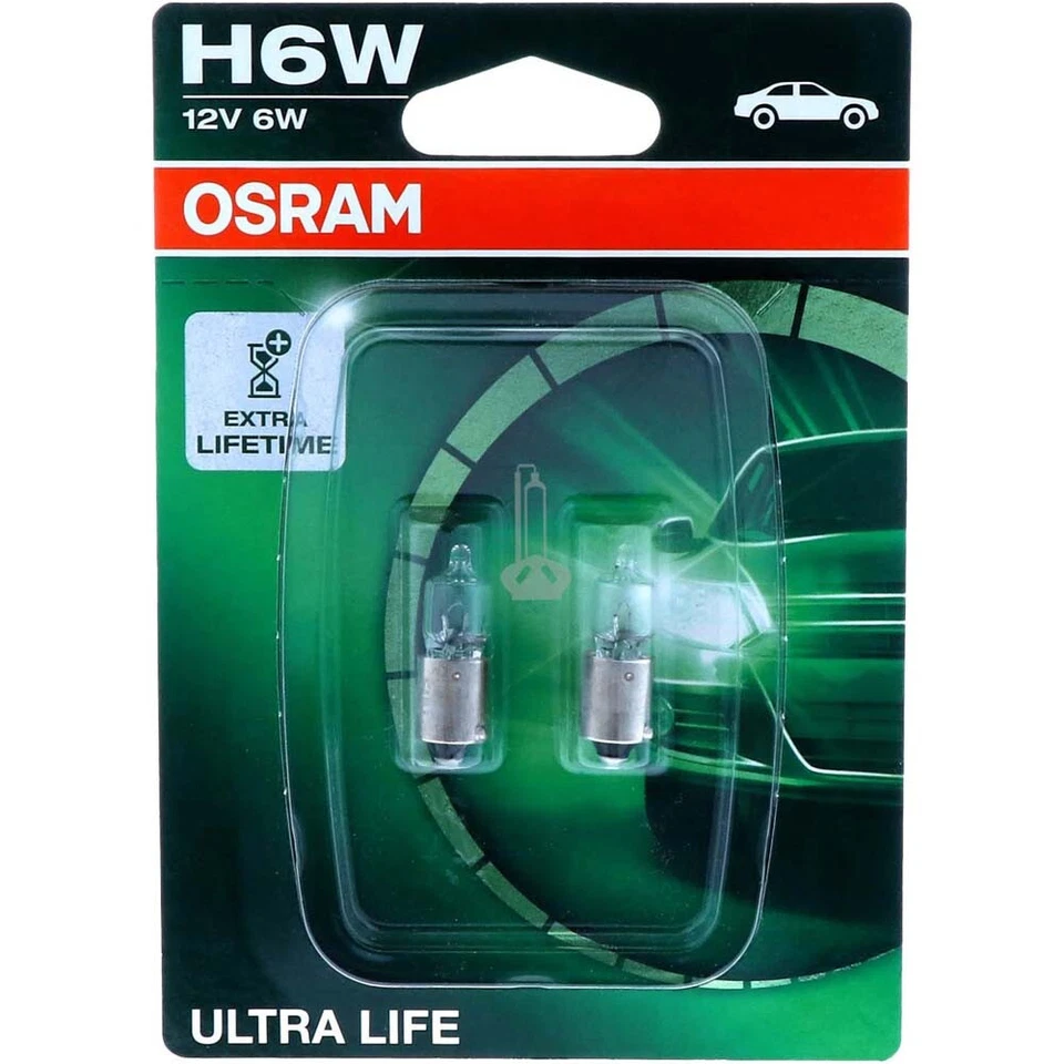 H6W OSRAM Ultra Life - 3x längere Lebensdauer - Scheinwerfer Lampe DUO-Pack NEU - Bild 1 von 1