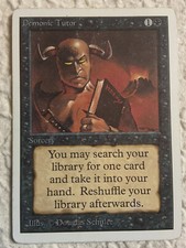 MTG Demonic Tutor HP Unlimited Edition Regular Uncommon
