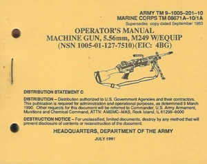 Historical book Machine Gun, 5.56mm, M249, Operator - Bild 1 von 1