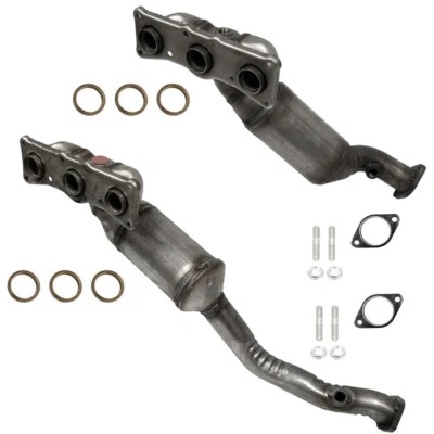 2008-2010 BMW 528i 3.0L ambos os conversores catalíticos coletores 2 PEÇAS - Imagem 1 de 2