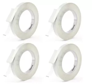 4X 0.5” x 120'' Double Sided Tape Clear Acrylic Strong Mounting Tape Waterproof - Picture 1 of 5
