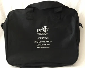 ¡Nuevo! Bolso de hombro negro para computadora Dallas Safari Club Journeys 2013 convención - Imagen 1 de 3