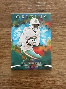 2021 Origins Football Xavien Howard /25 TURQUOISE DOLPHINS COLOR MATCH SSP #62 - Picture 1 of 2