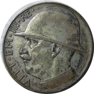 elf Italy 20 Lire 1928 Silver 10th Anniversary End of World War I ANACS EF40 - Picture 1 of 3